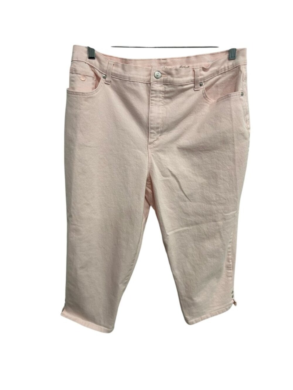 Gloria Vanderbilt Pink Slimming Effect Capri Jeans Size 16 Preppy Coquette
